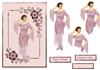 elegant ellen card front with decoupage
