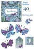 blue butterfly toppers 40th Birthday