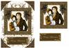 vintage sepia regency xmas a5 card front