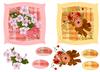 2 Square Toppers (Floral 1a)