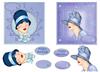 2 Square cards( Deco No 1b)