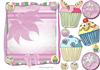 cupcake treats insert and decoupage