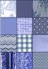 blue patchwork background