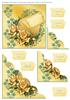 GOLD ROSES Scallop Corner Stacker
