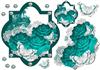 lovely teal rose flutters