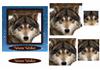 wolf winter wishes square topper + stacker