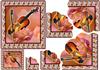 delicate musical rose scalloped stacker