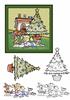 Violet "Dear Santa.." square christmas topper