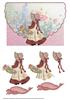 flower girl in the meadows scallop mock envelope 