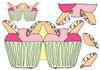 fairy cupcake shaped card
