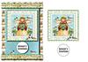 Angel Seasons Greetings A5 + decoupage