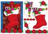 Hanging Stocking with Decoupage