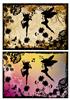 2 fairy silhouette toppers A5