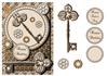 Steampunk Cogs & Keys A5