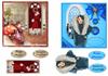2 squared card toppers(Follies Christmas)