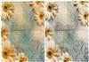 Vintage Floral duo BG Stitched Edges