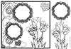 Tulip Frame Digital Stamp Sheet