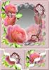 Butterfly Rose Reflections Wavy Corner Stacker