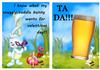 beer valentine bunny a5 topper & insert