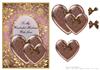 Husband gilded gold heart card