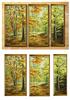 trio of framed autumn wood A5 topper