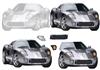 Silver Car Shaped Stacker Card