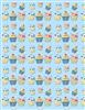 enjoy cupcakes blue backing