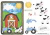 Children farmyard and tractor