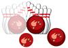 10 Pin Bowling Shaped Stacker Card