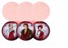 regency three circle shaped card red