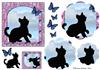 little kitten flutters floral pyramid