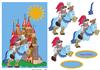 The brave Knight card front with step by step and