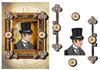 Steampunk Keys Frame A5 + decoupage