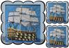 Bounty Ship at Sea Wavy Toppers