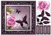 8x8 Roses with Butterflies