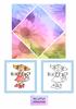 VIOLET DRESS UP SQUARE CARD DESIGN SHEET