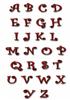 CURLZ ALPHABET - xmas red