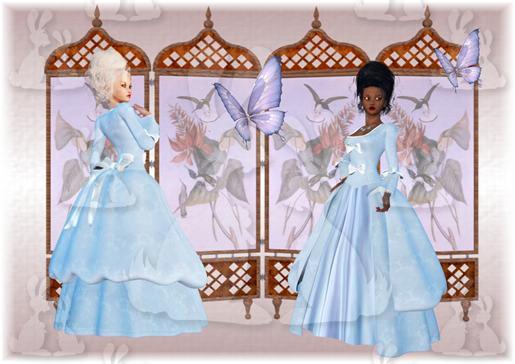 ladies in blue