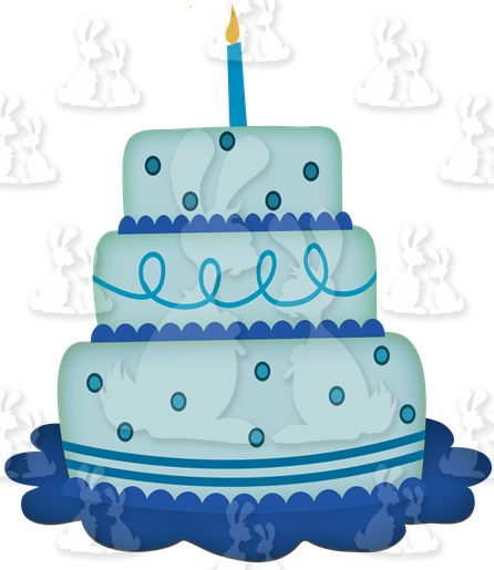 Birthday Cake Blue Designer resource