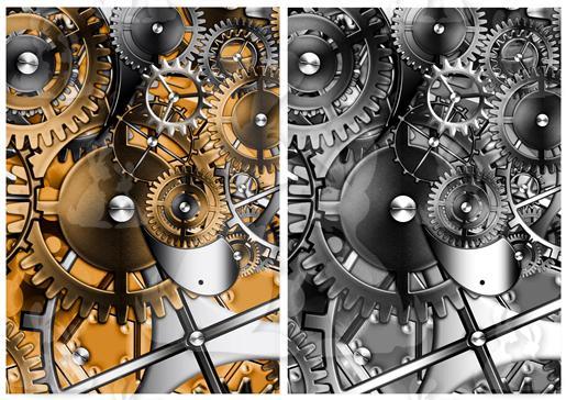 Steampunk Metallic Cogs Backgrounds