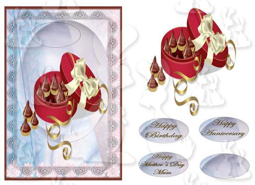A5 card (Chocolate No 1)