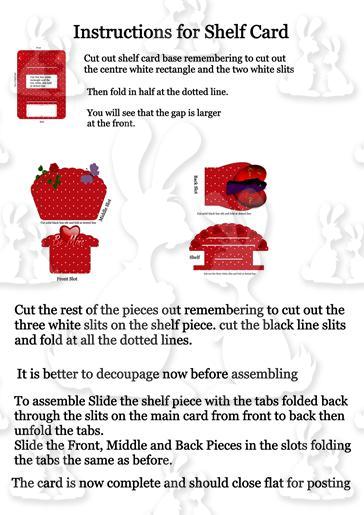 Shelf Card instructions