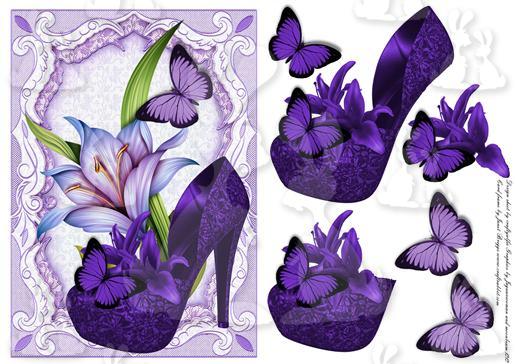 purple shoes and lilly