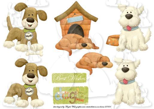 its a dogs life decoupage