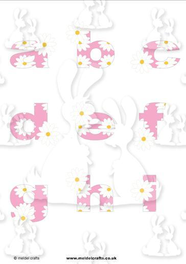 Daisy Chain Pink a-i lowercase