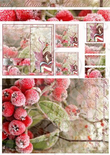 Winter Birthday Element Sheet 2