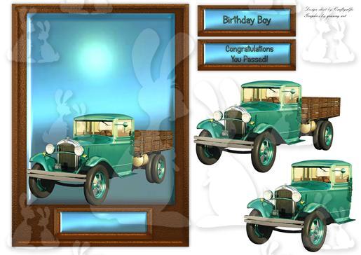 Congratulations you passed card front and Birthday