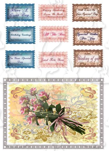 A5 Landscape card (For any Occasions No 5)