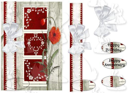 A5 card (Poppy No 2a)