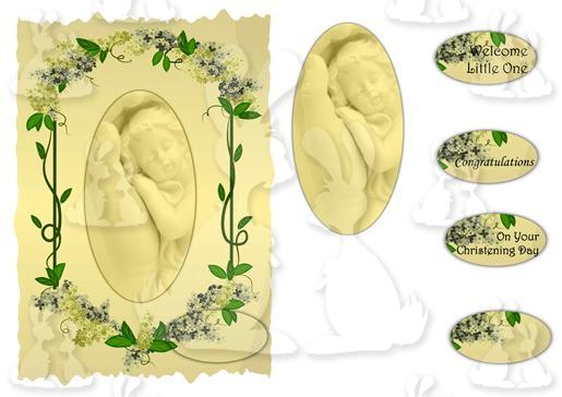A5 card (New Baby No 3)